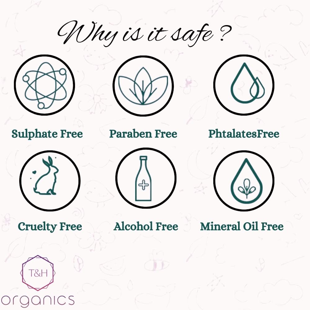 T&H Organics Cold Pressed Certified Organic Virgin Coconut Oil for baby massage , hair and skin| 100 ml