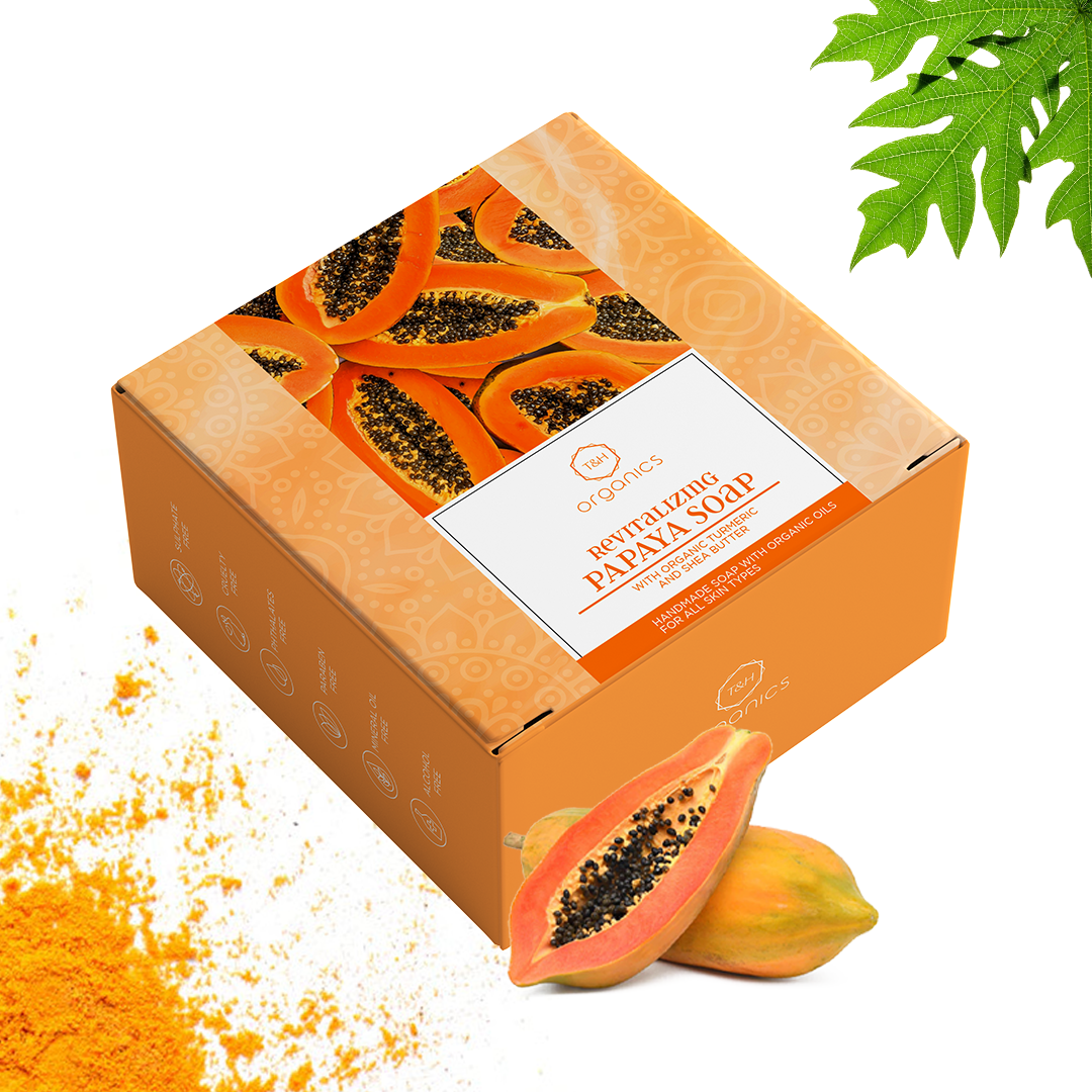 Revitalizing Papaya Soap with Organic Turmeric and Shea Butter