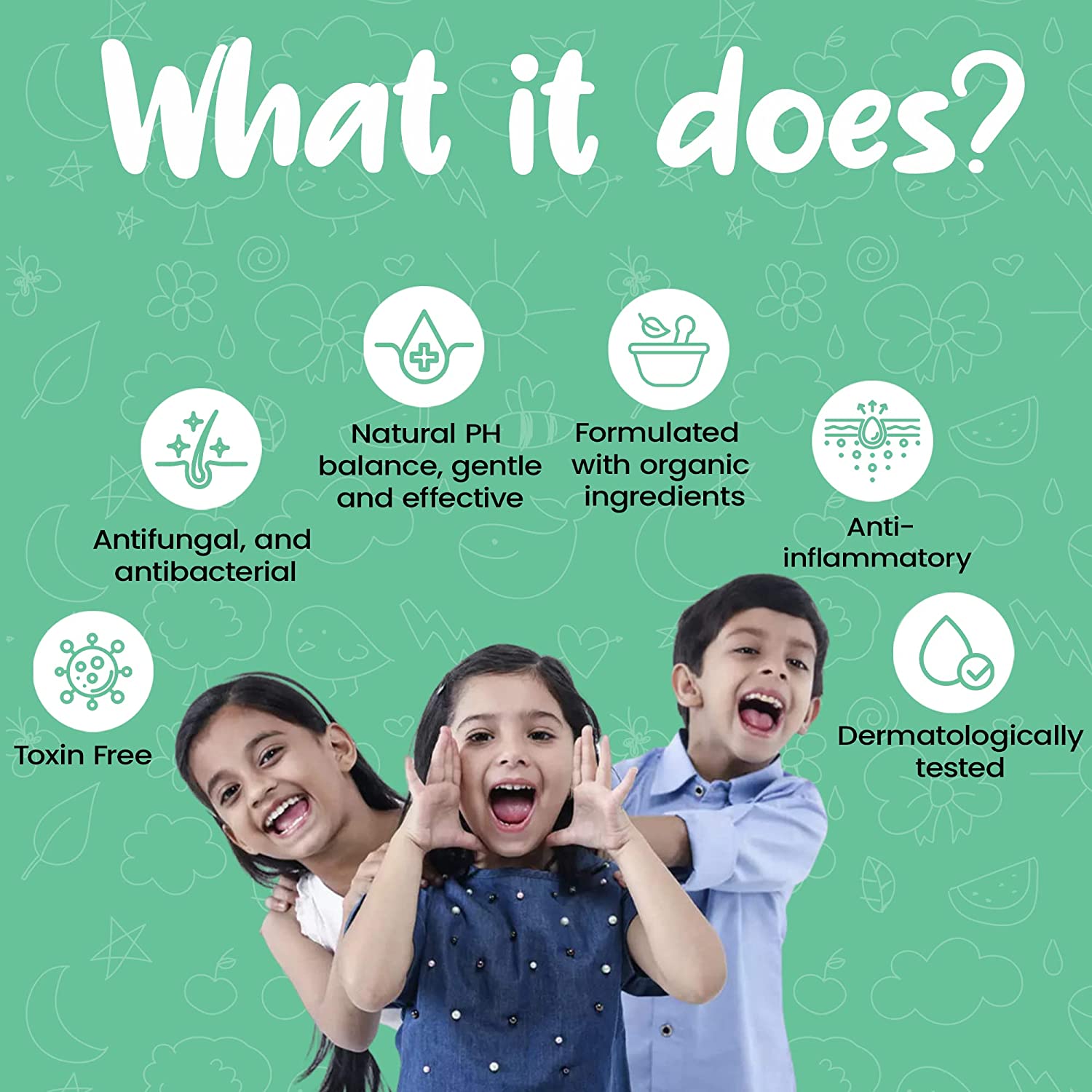 T&H Organics Kids Foaming Facewash with Organic Calendula & Aloe Vera Extracts,150 ml