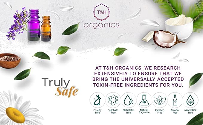 T&H Organics Cold Pressed Certified Organic Virgin Coconut Oil for baby massage , hair and skin| 100 ml